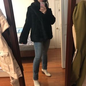 Faux fur jacket